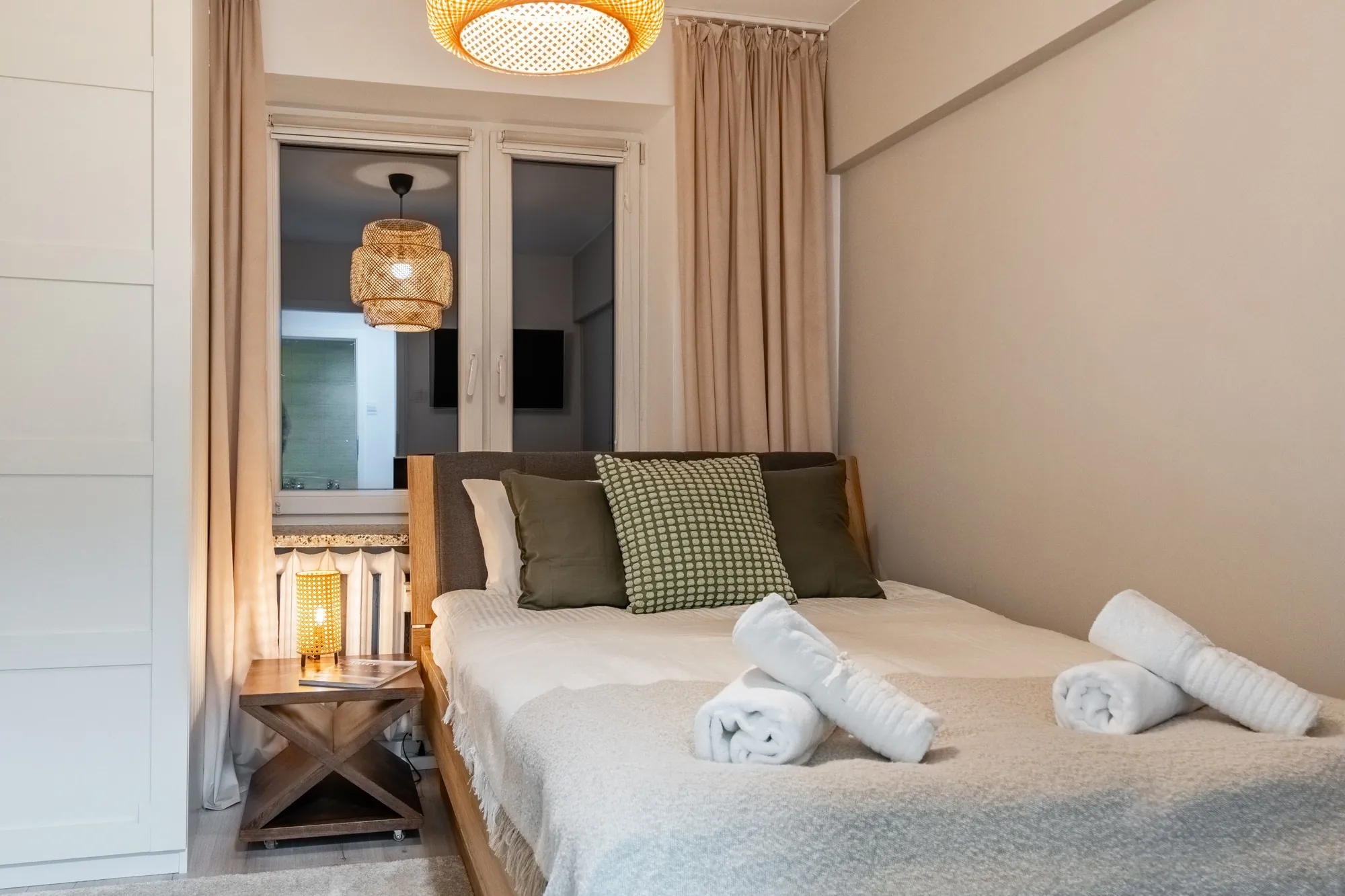 Bedroom in the evening