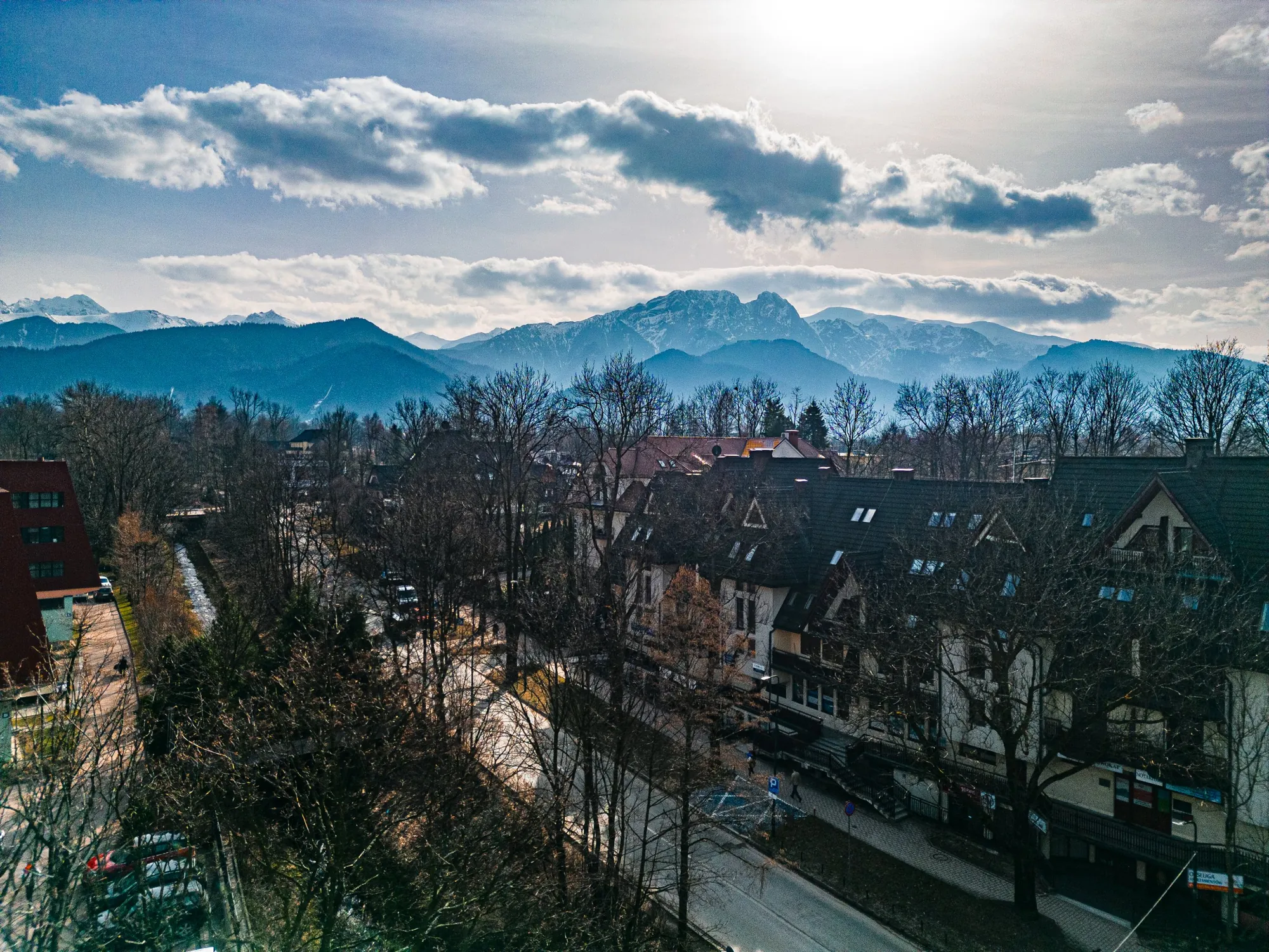 The same view in winter